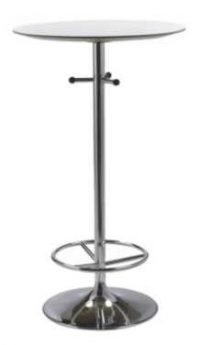 Ståbord / Barbord fast ben 60 cm
