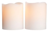 Blockljus i vax med ledlampa 6 cm