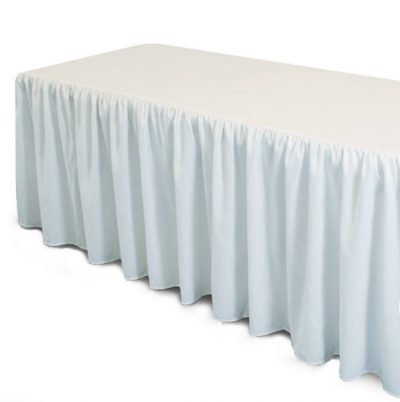 Bordskjol/överdrag vit för 183 cm långa bord