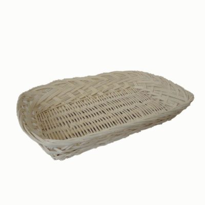 Brödkorg vit pil 32 x 23 cm