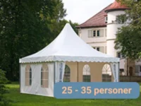 Topptält för 35 personer, 5x5 kvm