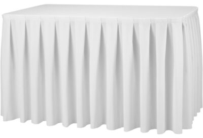 Bordskjol vit 410 cm lång