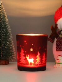 Värmeljusstake Julmotiv röd älg